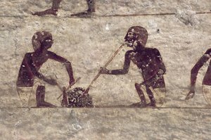 Souffleurs de verre, détail d